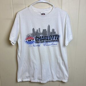 Vintage 1998 Charlotte Motor Speedway Graphic Tee North Carolina Racing Size M